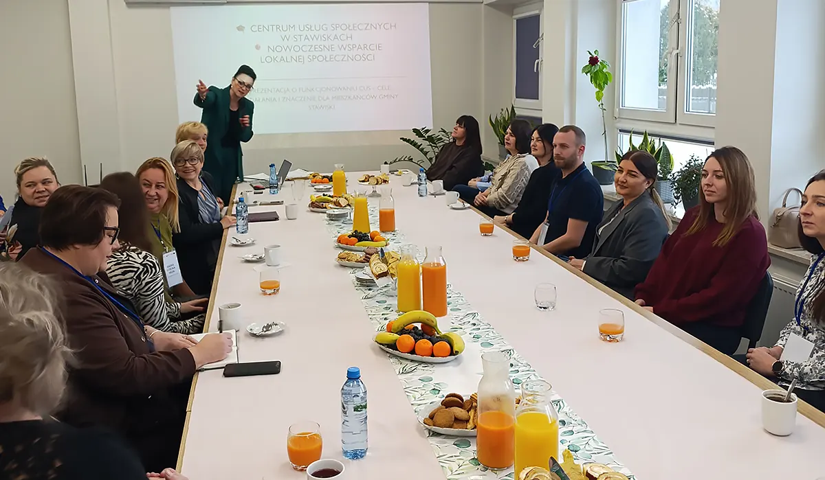 spotkanie studyjne na sali konferencyjne w CUS w Stawiskach